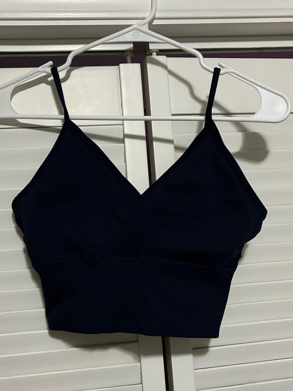 SHEIN Navy Blue Crop Top